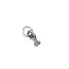 Prata Pura S925 Vintage Pequeno Pingente de Osso Pulseira de Cristal Colar DIY Miçangas Pingente Fofo Acessórios de Joias