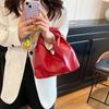 Bolsa Nuvem Plissada da Moda 2025 Moda Distinta Simples Portátil Preguiçosa Casual Grande Capacidade Elegante Bolsa Saco