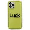 Diseño casual y transparente del alfabeto de 12 letras adecuado para funda de teléfono iPhone 15 Pro, 17 Pro Max Modelo nuevo de moda para mujer