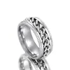 Cao Shi Metal Cadena Dulce y Fresca Anillo Giratorio Textura Personalizado Estilo Hip-Hop Temu Venta Caliente Venta Directa de Fábrica