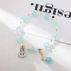 Pulsera Nueva para Niños Linda Labubu Niña Cuentas de Vidrio con Cuentas Estudiante Versión Coreana Pulsera para Mejor Amiga Hermana Joyería