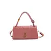 2026 Nuevo Bolso Cuadrado Pequeño Tejido de Moda Transfronterizo Estilo Coreano Bolso de Mano Texturizado Bolso Cruzado Bolso para Mujer