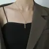 Diseño de Nicho Collar de Cruz de Oro de 18 Quilates para Mujer, No se Desvanece, Estilo Fresco Ins, Exquisita y Simple Cadena Elegante para Clavícula