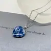 Explosiones al por mayor Collar de piedra natural de amor jade corazón de melocotón cristal en forma de corazón cadena de clavícula amor de amantes regalo de cumpleaños
