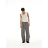 Pantalones de Hombre con Botones Ouswe Estilo Americano Marca de Moda Plisados Sueltos Rectos Pantalones de Vestir Casuales con Efecto de Caída Pantalones Largos Rk222
