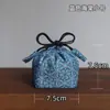 Elegante bolsa de tela para tetera, bolsa de almacenamiento para taza maestra de brocado, taza de té, bolsa de almacenamiento portátil para exteriores, bolsa gruesa para accesorios de té de viaje