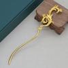 Novos Acessórios DIY Cor de Liga Metálica Duradoura Flor Moiré Integrada Galhos Grampo de Cabelo Grampo de Cabelo Headwear Hanfu Acessórios de Passos