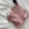 Bolso de Cosméticos de Pana Moderno y Casual, Bolso de Cosméticos de Gran Capacidad para Retoque de Labios, Cartera de Mano para Llevar Cambio y Teléfono Móvil