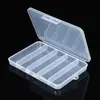 Caja de almacenamiento de plástico PP cubierta a prueba de polvo, mediana, portátil, con compartimentos fijos de 5 rejillas para baterías, anzuelos de pesca, papelería, venta al por mayor