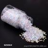 Lentejuelas para decoración de uñas de estrella de 4 mm, color mágico dorado de 4 puntas, cuentas de estrella, material de relleno para masilla de cristal