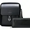 2026 Nuevo Juego de Bolsos para Hombre Bolso de Hombro Único Bolso de Negocios Transfronterizo Bolso Cruzado Trendy Universal para Hombre Cartera Larga