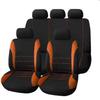 Capa de Assento de Carro Universal Estilo Cintura Russa-Mexicana para Cinco Lugares Conjunto de 9 Peças com Costura, Grande Estoque de Fábrica Disponível