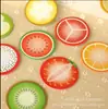 Papelaria Coreana Fofa Frutas Notas Adesivas Notas de Mensagem Adesivo N Vezes Caderno de Notas