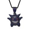 Xinghe Europeo y Americano Personalizado Anime Gengar Elfo Cadena de Suéter Colgante Mascota Pequeño Monstruo Diamante Hip-Hop Collar Venta al por Mayor