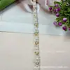 Cuentas de Colores Hechas a Mano Decoradas con Cuello y Puños de Ropa, Encaje de Perlas, Accesorios de Encaje para Ropa Retro, Accesorios de Encaje con Cuentas Hechos a Mano