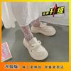 Sapatos de Couro Pequenos Estilo Britânico 2022 Primavera Novo Estilo Coreano Moda Sola Grossa Meias Chinelas Femininas Pérola Fada Chinelos