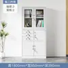 Archivero metálico de doble sección, gabinete para documentos y registros de oficina, gabinete de almacenamiento con cerradura, estantería de acero, gabinete de almacenamiento
