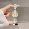 Reloj de cadena en forma de corazón, dulce y lindo, para niñas, único y no común, adorable para estudiantes de secundaria y preparatoria, alto valor estético
