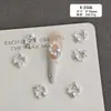 Acessório de guirlanda de estrela-do-mar com pérolas e cravejado de diamantes, tendência de luxo, decoração de unha 3D versátil e luxuosa com pérolas e diamantes