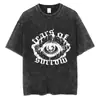Transfronterizo Aliexpress Transfronterizo Aliexpress Código Europeo Retro Algodón Lavado Viejo Manga Corta Hombres y Mujeres Calle Harajuku Rap