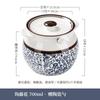 Tanque de Óleo Suíno Cerâmico Doméstico Resistente a Altas Temperaturas Tanque de Óleo de Carne Tanque de Condimentos de Cozinha com Tampa Tanque de Óleo de Pimenta Grande Capacidade Enchimento de Banha
