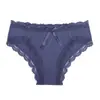 Ropa interior para mujer, Calzones de talla grande europeos y americanos, Encaje sexy, Transpirables, de cintura media, Calzones rojos para el año de nacimiento