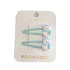 Paquete de 1 Par ~ Dulce Santa Árbol de Navidad Lindo Dulce Pasador Hombre de Jengibre Muñeco de Nieve Pinza Lateral Pinza para Flequillo Femenina