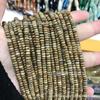 2*4mm Espaciador Ábaco Cuentas Sueltas Ojo de Tigre Jade Limón Verde Punta Rueda Cuentas Ensartadas DIY Joyería Hecha a Mano Al Por Mayor