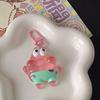 Llavero Estrella de Payaso Bob Esponja lindo colgante de resina de dibujos animados accesorios para mochila de niña dulce regalo para novias