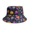 Nuevo Sombrero de Pescador de Dibujos Animados de Calabaza de Halloween de Amazon para Hombre y Mujer Protección Solar