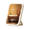 Tocador con Espejo de Maquillaje Iluminado LED Relleno de Luz Belleza Maquillaje 2025 Nuevo Estilo Ins Escritorio de Dormitorio Espejo Plegable