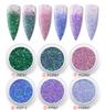 Novo glitter para unhas lantejoulas a laser glitter + tiras de cebola pelos das pernas seda fina kit misto de arte para unhas material de cola para esmalte de unha