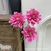 3 Flores Artificiales de Dalia para Arreglos Florales de Bodas de Hotel, Arte Floral de Boda y Decoraciones de Pasillo con una Fragancia Sutil