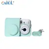 Aplicable para Polaroid mini13/12/11 Bolsa de Cámara de Cuero Resistente al Desgaste Ajuste Ceñido Color Sólido Protege Cámara Bolsa de Almacenamiento
