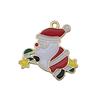 Mix 56 Gota de Natal Óleo Liga DIY Jóias Acessórios Papai Noel Boneco de Neve Sino Alce Pulseira Pingente