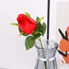 Nuevo Estilo Flor de Rosa Flor de Plástico Arreglo Floral Decoración para Sala de Estar, Ramo de Flores Artificiales Tallo Único