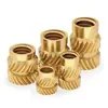 Terra Oito Porca de Injeção de Cola Quente Inserção de Porca de Cobre M1M2M4M5M6M8 Inserção de Porca de Cobre Serrilhada Porca Flor de Cobre