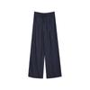 ShengduOutono Novo Estilo Dinheiro Antigo High-End Linho Listrado Retrô Clássico Conjunto de Três Peças: Colete, Camisa e Calça