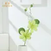 Flores artificiales de ganchillo hechas a mano, flores decorativas de un solo tallo tejidas con hilo, adornos para escritorio del hogar, flores eternas, directo de fábrica