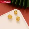 Retención de Color Fuerte Arena Dorada Accesorios Joyería DIY Oro Antiguo Circonita Microincrustada Separadores de Cuentas Cuentas de Barril Colgante para Pulsera Trenzado con Cuentas