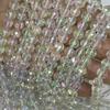Contas redondas de vidro de cristal azul safira cortadas AB cor 96 superfície disco rígido corte contas DIY cordão várias cores disponíveis
