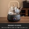 Tetera eléctrica de cerámica Chisuxin, tetera doméstica de vidrio resistente a altas temperaturas, tetera de vapor, estufa pequeña, traje