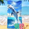 Toalla de Playa Personalizada con Foto Original Microfibra Felpa Impresión Digital Producción de Imagen Tela de Secado Rápido Toalla de Playa
