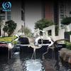 Ventas Directas de Fábrica Escultura de Acero Inoxidable Flamenco de Simulación Paisaje Exterior Decoración de Paisajismo de Hotel Pequeños Adornos de Grulla