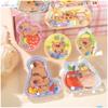 Shanle Kapibala Pegatinas 3D tridimensionales con aceite niños caricatura capibara con cuentas agitar pegatinas llenas de agua venta al por mayor