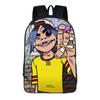 Bolsa Escolar Periférica de Estrella Masculina de Dibujos Animados Nueva de Dropshipping Transfronterizo Mochila de Poliéster Cómoda Creativa para Estudiantes