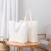 Bolsa de lona em branco para estampar logo, impressão colorida, bolsa de ombro única para compras, bolsa de algodão para publicidade e treinamento