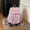 Mochila de Diseño de Nicho para Mujer Modelo Nuevo 2025 Gran Capacidad Versátil Mochila Bordada Casual Estudiante Bolsa Escolar