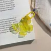 Llavero de Mariposa Neón Colorido Colgante Láser Transparente para Mochila Mariposa Hada Colorida Semi-Tridimensional Adorno Colgante Soñador