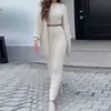 Otoño 2023 nuevo europeo y americano Amazon transfronterizo comercio exterior moda popular estilo perezoso tejido vestido traje mujer